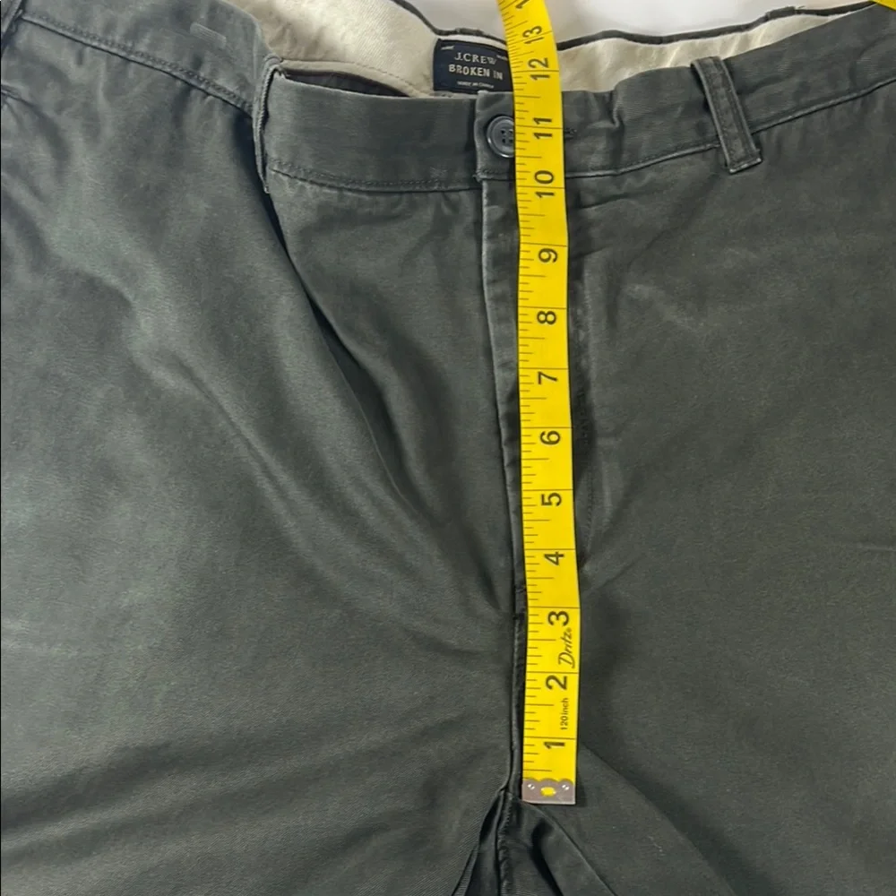 J. Crew Broken In Men's Dark Gray Flat Front Khaki Pants. Sz 38x32